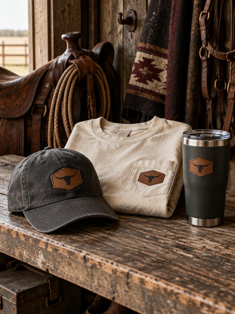 Ranch hat, shirt, and insulated tumbler